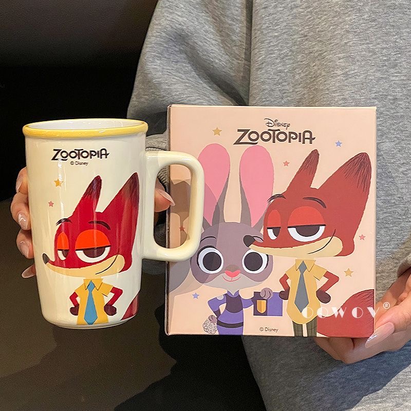 Disney Judy Nick Magic Mug 2025 New Style, High-Value Ceramic Water Cup for Women, Couple's Birthday Gift