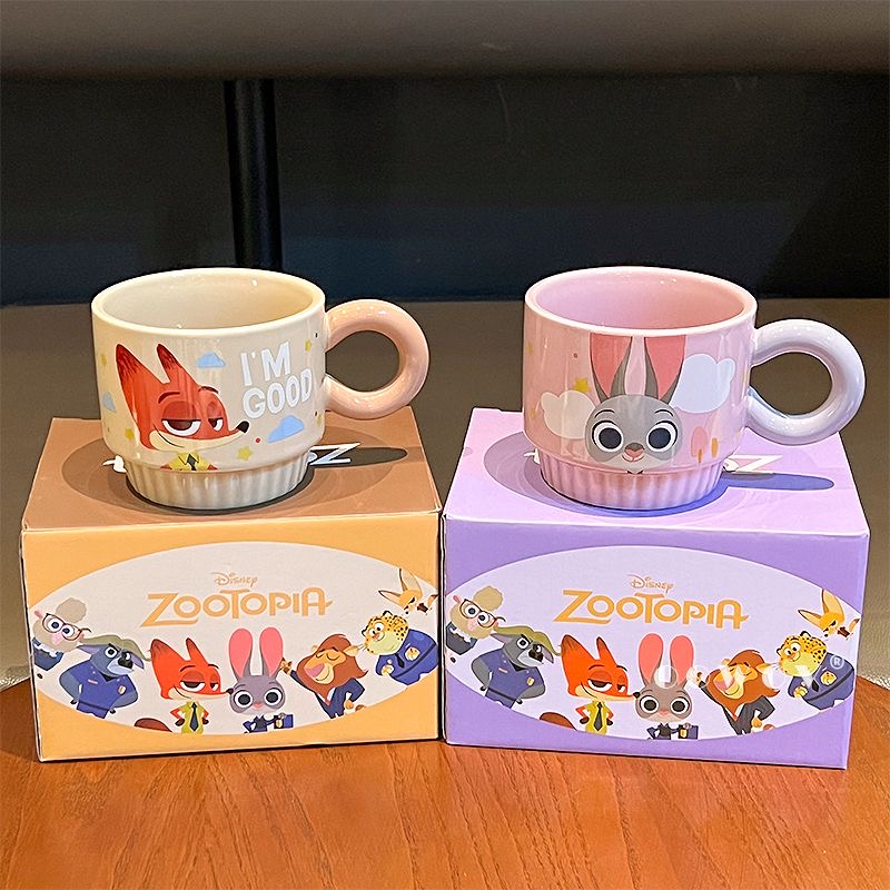 Disney Judy Nick Magic Mug 2025 New Style High-Value Ceramic Cup for Girls, Coffee Cup, Birthday Gift
