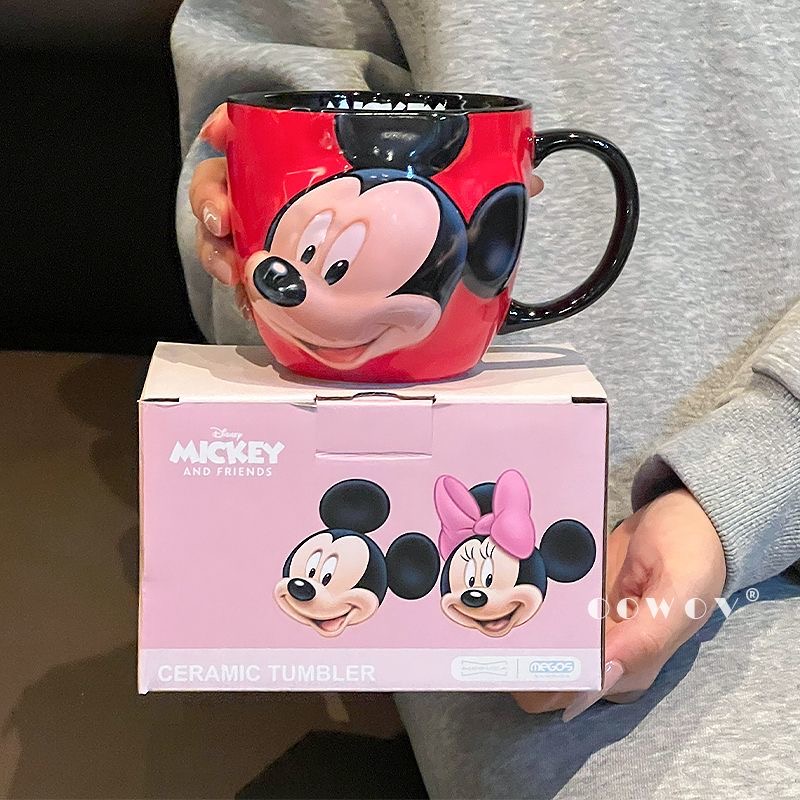 Disney Mickey and Donald Duck Mug 2025 New High-Value Ceramic Water Cup Coffee Cup Halloween Gift