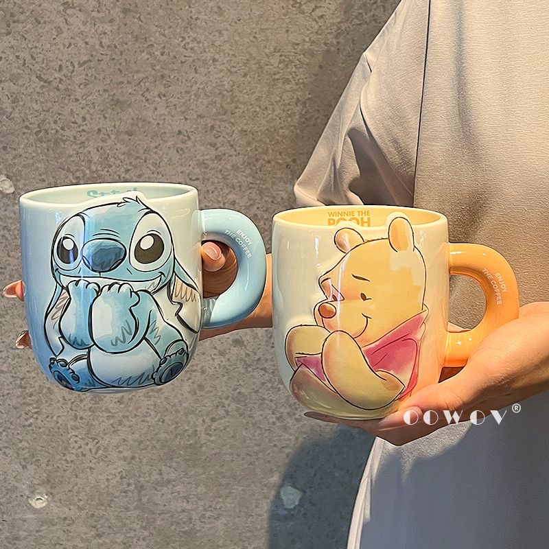 Disney Stitch Mug 2025 New Girls' Ceramic Water Cup Home Cup Coffee Mug Birthday Gift