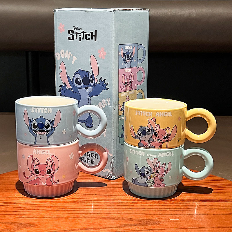 Disney Stitch Mug 2025 New Home Version for Girls Stackable Coffee Cup Household Cup Birthday Gift - 图片 6