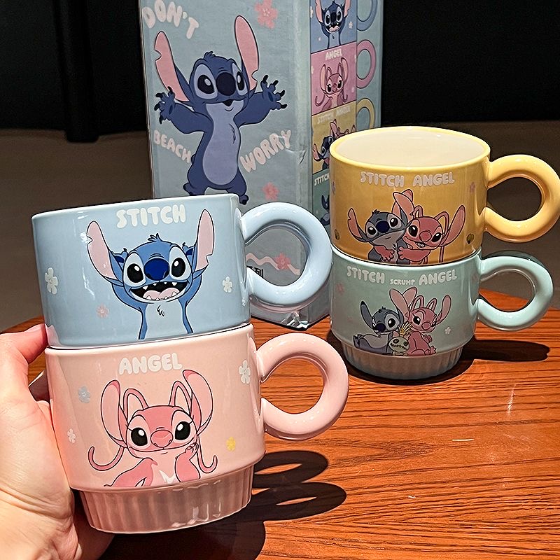 Disney Stitch Mug 2025 New Home Version for Girls Stackable Coffee Cup Household Cup Birthday Gift - 图片 5