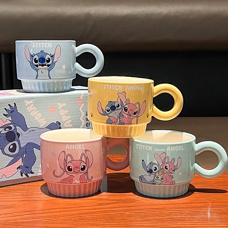 Disney Stitch Mug 2025 New Home Version for Girls Stackable Coffee Cup Household Cup Birthday Gift - 图片 3