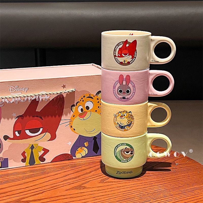 Nick and Judy Co-branded Mug 2025 New Women's High-Value Ceramic Cup Set Coffee Mug Halloween Gift