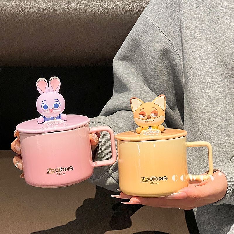 Disney Judy Nick Ceramic Bowl Set 2025 New Style High-Value Rice Bowls for Women, Children's Soup Bowls, Birthday Gift