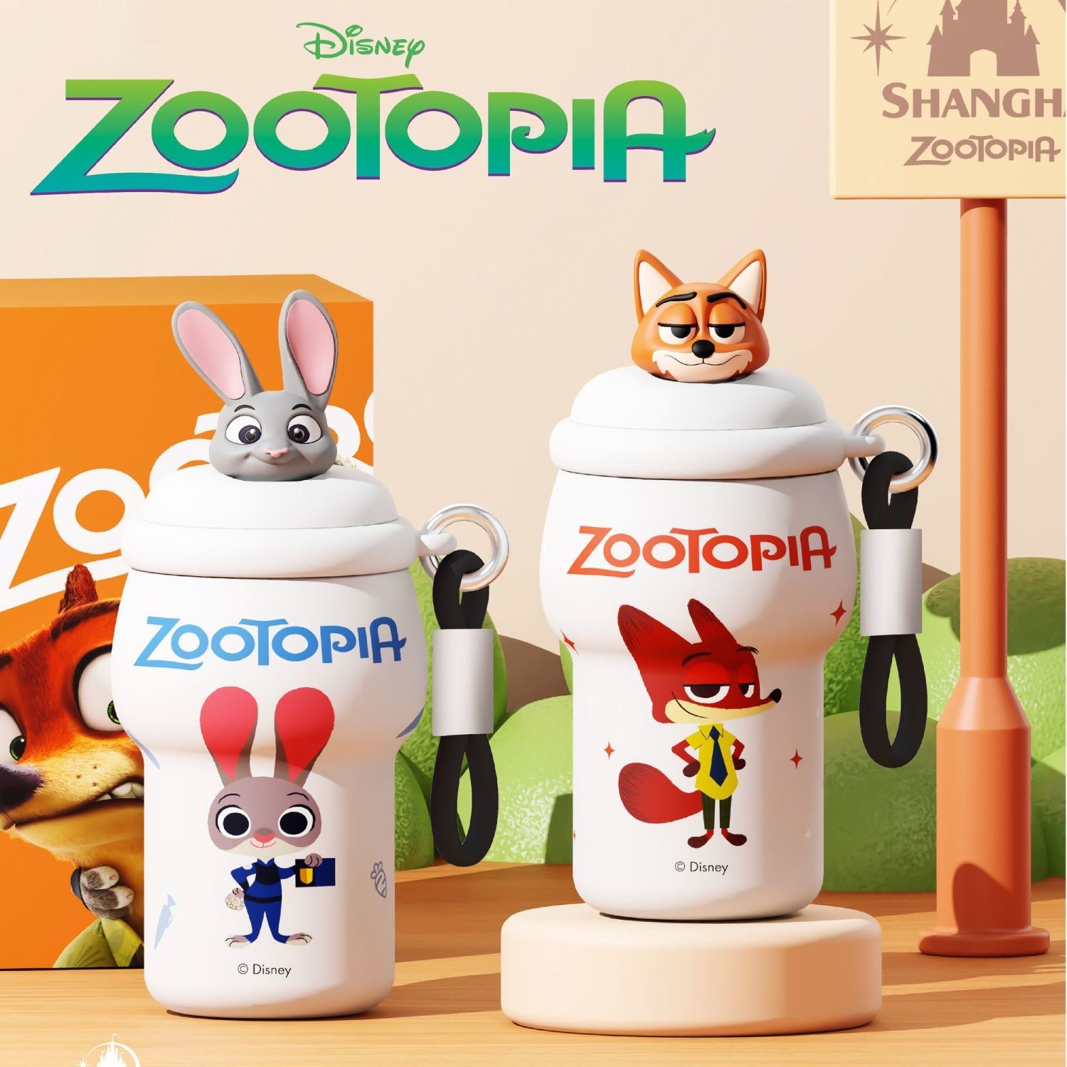 Disney Officially Licensed Thermos Cup, Unisex Portable Stainless Steel Coffee Mug