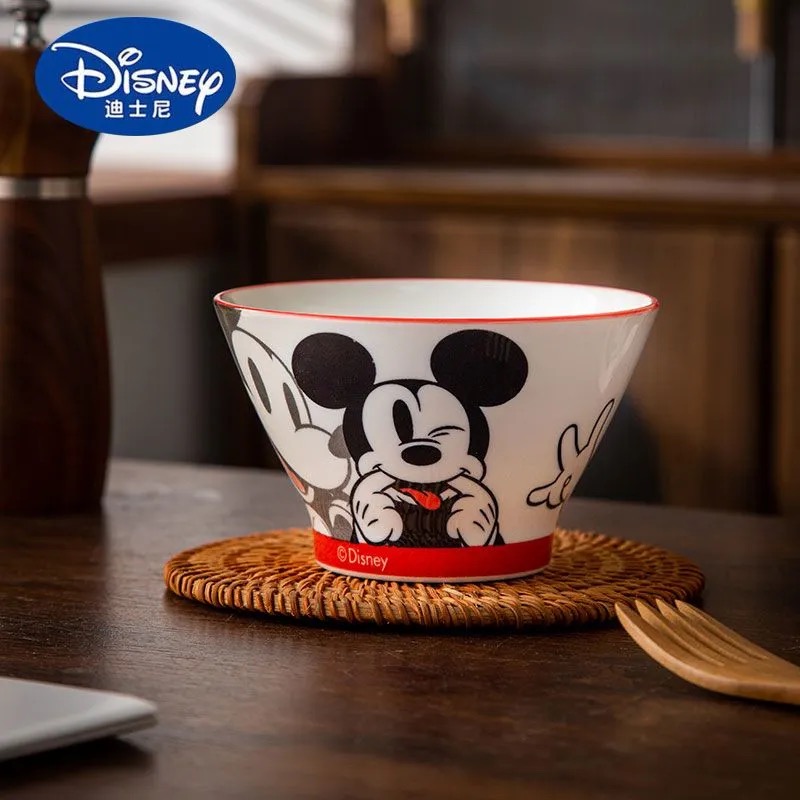 Disney Ceramic Bowl 5-Inch Hat-Shaped Bowl Home Ceramic Rice Bowl Cute and Stylish Tableware