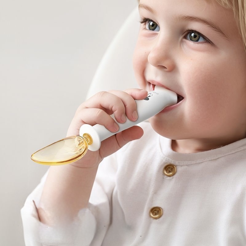 Disney Baby Spoon for Learning to Eat, Training Silicone Spoon, Flexible for Independent Eating, Baby's First Weaning Fork and Spoon - 图片 5